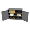 Durham Mfg Heavy-Duty Utility Storage Cabinet, 3 Shelf, 29-7/8"W x 13-11/16"D x 27"H, Gray, DM-071SD-95 (1/Ea)