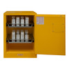 Durham Mfg Heavy-Duty Steel Flammable Storage Cabinet, Holds 24 Aerosol Cans, 1 Door, Manual Close, 2 Sliding Shelves, Safety Yellow, 23"W x 18"D x 35"H, Yellow, DM-1012MA-50 (1/Ea)
