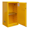 Durham Mfg Heavy-Duty Steel Flammable Storage Cabinet, FM Approved, 16 Gallon, 1 Door, Manual Close, 1 Shelf, Safety Yellow, 23"W x 18"D x 36-3/8"H, Yellow, DM-1016M-50 (1/Ea)