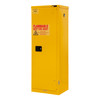 Durham Mfg Heavy-Duty Steel Flammable Storage Cabinet, FM Approved, 22 Gallon, 1 Door, Self Close, 2 Shelves, Safety Yellow, 23-5/16"W x 18-1/8"D x 66-3/8"H, Yellow, DM-1022S-50 (1/Ea)