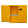Durham Mfg Heavy-Duty Steel Flammable Storage Cabinet, FM Approved, 30 Gallon, 2 Door, Manual Close, 2 Shelves, Safety Yellow, 43"W x 18"D x 44"H, DM-1030M-50 (1/Ea)