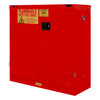 Durham Mfg Heavy-Duty Steel Flammable Storage Cabinet, FM Approved, 30 Gallon, 2 Door, Self Close, 1 Shelf, 43"W x 18"D x 45-3/8"H, Red, DM-1030S-17 (1/Ea)