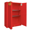 Durham Mfg Heavy-Duty Steel Flammable Storage Cabinet, FM Approved, 45 Gallon, 2 Door, Manual Close, 2 Shelves, 43"W x 18"D x 65"H, Red, DM-1045M-17 (1/Ea)