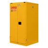 Durham Mfg Heavy-Duty Steel Flammable Storage Cabinet, FM Approved, 55 Gallon, 2 Door, Self Close, 1 Shelf, 34"W x 34"D x 66-3/8"H, Safety Yellow, DM-1055MDSR-50 (1/Ea)