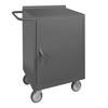 Durham Mfg Heavy-Duty Steel Mobile Bench Cabinet, 1 Shelf, Lockable, 18-1/4"W x 30-1/8"D x 36-3/8"H, Gray, DM-2200-95 (1/Ea)