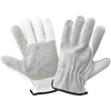 Premium Goatskin Palm and Split Cowhide Back Drivers Glove Size 8(M) 12 Pair, #3150G-8(M)