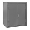 Durham Mfg Heavy-Duty Steel Cabinet, 16 Gauge, 2 Shelves, 2 Doors, 36"W x 24"D x 42"H, Gray, DM-2503-2S-95 (1/Ea)