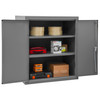 Durham Mfg Heavy-Duty Steel Cabinet, 16 Gauge, 2 Shelves, 2 Doors, 36"W x 24"D x 42"H, Gray, DM-2503-2S-95 (1/Ea)