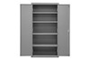 Durham Mfg Heavy-Duty Steel Cabinet, 16 Gauge, 4 Shelves, 2 Doors, 36"W x 18"D x 72"H, Gray, DM-2602-4S-95 (1/Ea)