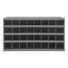 Durham Mfg 32 Opening Bins, 9" Deep, 33-7/8"W x 8-1/2"D x 19-2/7"H, Gray, DM-344-95 (1/Ea)