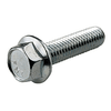 1/4"-20 x 1-1/4" Grade 2 Serrated Hex Flange Machine Bolt, Zinc Plated (2,500/Pkg.)