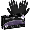 Nitrile, Powder-Free, Industrial-Grade, Black, 5-Mil, Textured Fingertips, 9.5-Inch Disposable Glove Size Medium-100 Gloves/Box, 10 Boxes, #705BPF-M
