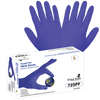 Nitrile, Powder-Free, Industrial-Grade, Economy, Royal Blue, 2.5-Mil, Textured Fingertips, 9.5-Inch Disposable Glove Size XL- 10 dispensers of 280 Glove, #725PF-XL