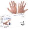 Polyethylene, Powder-Free, Industrial-Grade, Clear, Embossed Finish, 11-inch, Disposable Glove Size Large- 500 Gloves/Box, 10 Boxes, #9600-L