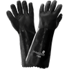 Jersey Liner Double-Coated with Black PVC 18-Inch Chemical Handling Glove 12 Pair, #718R