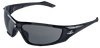 Javelin Dark Smoke Anti-Fog Lens, Crystal Black Frame Safety Glasses- 12 Pair, #BH1233AF