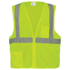FrogWear HV High-Visibility Lightweight Mesh Polyester Safety Vest- Size Large, #GLO-001-L