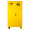 Durham Mfg Heavy-Duty Steel Spill Control/PPE Storage Cabinet, 14 Gauge, 5 Shelves (4 Adj., 1 Fixed), 36-1/8"W x 24-1/4"D x 78"H, Yellow, DM-3501-HDL-50 (1/Ea)