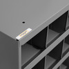 Durham Mfg Heavy-Duty Steel 18 Opening Bin Shelf, 12" Deep, 33-7/8"W x 12"D x 19-2/5"H, Gray, DM-354-95 (1/Ea)