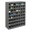 Durham Mfg Heavy-Duty Steel 56 Opening Bin Shelf, 12" Deep, 33-7/8"W x 12"D x 42"H, Gray, DM-361-95 (1/Ea)