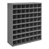 Durham Mfg Heavy-Duty Steel 56 Opening Bin Shelf, 12" Deep, 33-7/8"W x 12"D x 42"H, Gray, DM-361-95 (1/Ea)