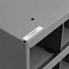 Durham Mfg Heavy-Duty Steel 56 Opening Bin Shelf, 12" Deep, 33-7/8"W x 12"D x 42"H, Gray, DM-361-95 (1/Ea)