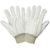 Bleached White Cotton Corded Glove- 144 Pair, #C18C