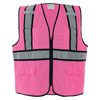 FrogWear HV Enhanced Visibility Pink Surveyors Safety Vest Size 2XL, #GLO-0066-2XL