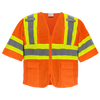 FrogWear HV Orange Mesh Polyester Surveyors Safety Vest with Sleeves Size Medium, #GLO-0145-M