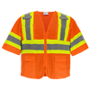 FrogWear HV Orange Mesh Polyester Surveyors Safety Vest with Sleeves Size Extra Large, #GLO-0145-XL