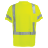 FrogWear HV Self-Wicking High-Visibility Yellow/Green Short-Sleeved Shirt with Reflective Size 2XL, #GLO-018-2XL