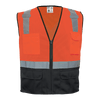 FrogWear HV Orange Lightweight Mesh Polyester Safety Vest Size Medium, #GLO-049-M
