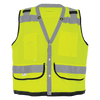FrogWear HV Lightweight High-Visibility Yellow/Green Mesh Surveyors Safety Vest Size 3XL, #GLO-059-3XL