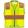 FrogWear HV Mesh Polyester Surveyors Safety Vest Size Large, #GLO-067-L