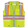 FrogWear HV Photoluminescent Surveyors Safety Vest with Reflective Size 4XL, #GLO-077-4XL