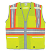 FrogWear HV Photoluminescent Surveyors Safety Vest with Reflective Size 5XL, #GLO-077-5XL