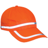 FrogWear HV High-Visibility Orange Baseball Cap Style Hat, #GLO-R1
