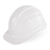 Bullhead Safety Head Protection White Unvented Cap Style Hard Hat With Six-Point Slide Lock Suspension 6/Pkg., #HH-C1-W