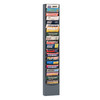 Durham Mfg Literature Rack, 20 Large Pockets, Gray, 13-1/4"W x 4-1/8"D x 58"H, DM-411-95 (1/Ea)