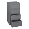 Durham Cabinet, 4 Drawers, 12-5/8"W x 12-1/8"D x 24-1/2"H, Gray, DM-610-95 (1/Ea)