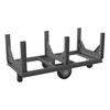 Durham Mfg Bar Cradle Truck, 3 Cradles, 28"W x 60"D x 28-1/8"H, Gray, DM-BCTE-2860-4K-95 (1/Ea)