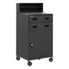 Durham Mfg Heavy-Duty Steel Mobile Shop Desk, 1 Shelf, 1 Door, 2 Drawers, 23"W x 20-3/16"D x 48"H, Gray, DM-FED-2023-95 (1/Ea)