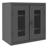 Durham Mfg Heavy-Duty Clearview Storage Cabinet, 12 Gauge, 2 Adjustable Shelves, 36"W x 20"D x 42"H, Gray, DM-HDCC203642-2S95 (1/Ea)
