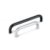 Round Handles, Aluminum, Black Anodize, 1/8" D, #2-56 Thread, 3/4" Length, 1/2" Leg Height (10/Pkg.)