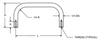 Round Handles, Stainless Steel, 1/4" D, #6-32 Thread, 1-1/4" Length, 1" Leg Height (10/Pkg.)