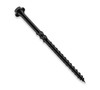 1/4"-7-1/2 x 12" Carbon Steel Hex Washer Head Timberjack Screw T17 Point, U Thread & Saw Teeth Black Epoxy Coat (75/Pkg.)