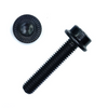 M5-0.80 x 10 mm Rib-Lock RIB Serrated Flange Socket Head Cap Screws, Cl. 12.9, Coarse (500/Bulk Pkg.)