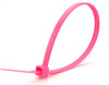 4.1" Colored Cable Ties 18 lb. - Fluorescent Pink (100/Bag)