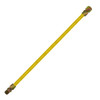 Gas Connectors - Yellow Coated - (1/2" OD  x 3/8" ID) - 1/2" Male x 1/2" Female x 36" 109036 (25/Pkg)