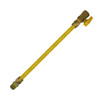Gas Connectors - Yellow Coated With Shut Off Valve -(5/8" OD x 1/2" ID) 3/4" Male x 3/4" Female x 24" 109744 (25/Pkg)